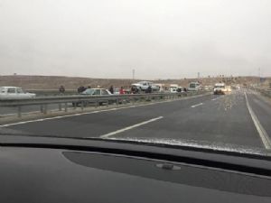 Çakal Köprüsünde 7 Araç Bir Birine Girdi