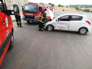 Adıyaman'da İki Otomobil Çarpıştı:1 Yaralı