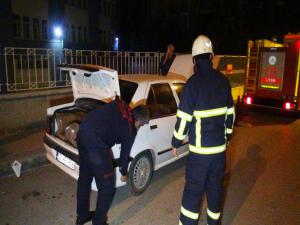 Otomobildeki Gaz Kaçağı Paniğe Neden Oldu