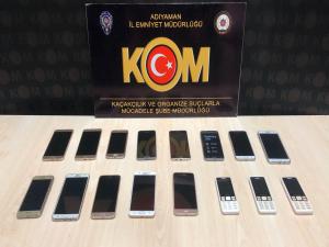 Adıyaman'da Kaçak Cep Telefonu Operasyonu