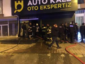 İşyerinde Çıkan Yangın Söndürüldü