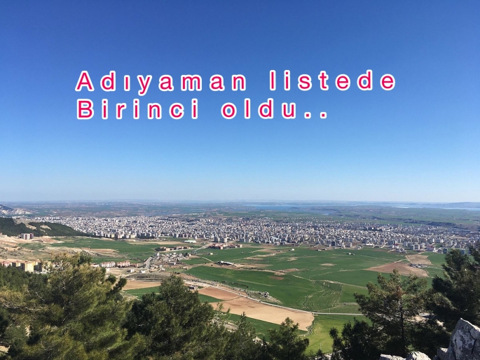 İstatistikler Açıklandı Adıyaman Birinci