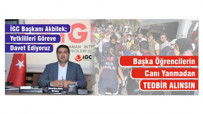 İGC Başkanı Akbilek Yetkilileri Göreve Davet Etti