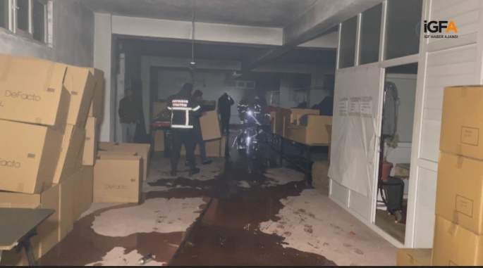 Adıyaman’da Tekstil Fabrikasında Yangın Çıktı
