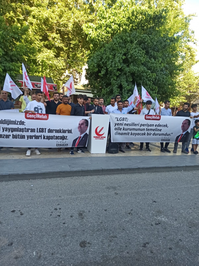 Adıyaman Yeniden Refah Partisin’den LGBT’ye tepki