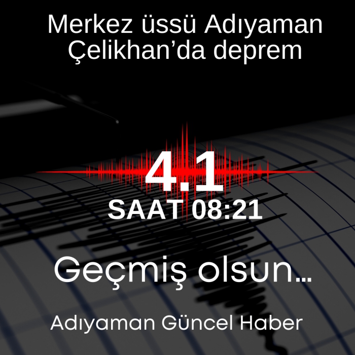 Adıyaman´da 4,1 büyüklüğünde deprem