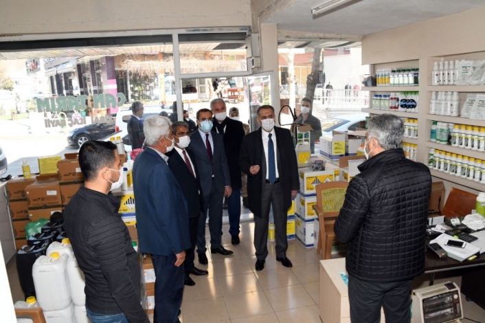 Adıyaman il protokolünden korona virüs denetimi