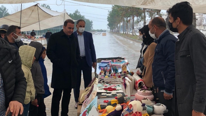 Samsat´ta semt pazarı kuruldu