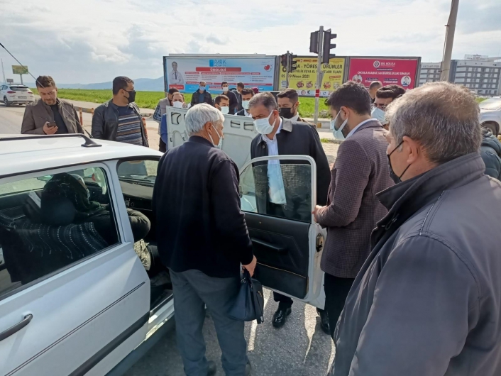 Milletvekili Fırat kazazedelerle ilgilendi