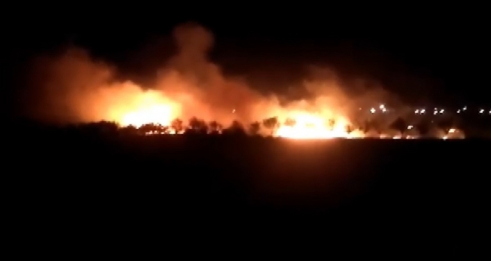 Adıyaman’da 50 dönümlük arpa tarlası yandı