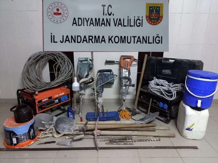 Birinci derece sit alanında kaçak kazı operasyonu: 7 gözaltı