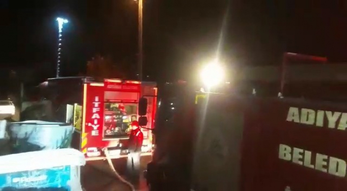 Ahır yangınında 2 inek telef oldu