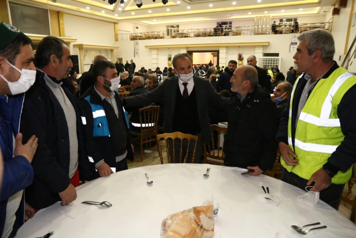 Kılınç´tan karla mücadele eden personellerine teşekkür