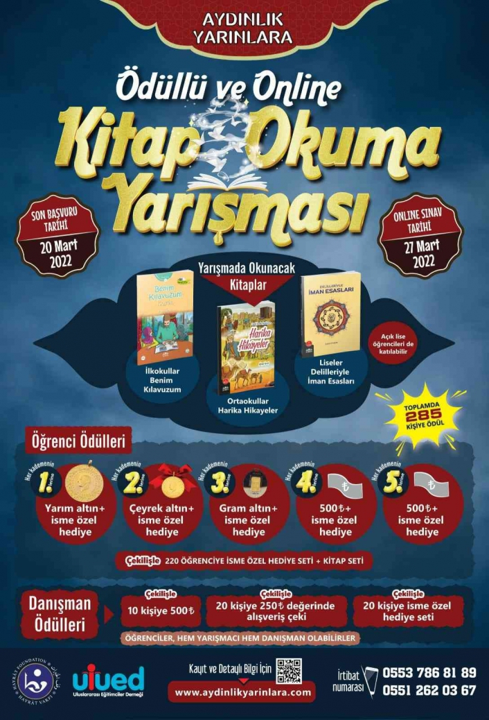 Ödüllü kitap okuma yarışması düzenlenecek