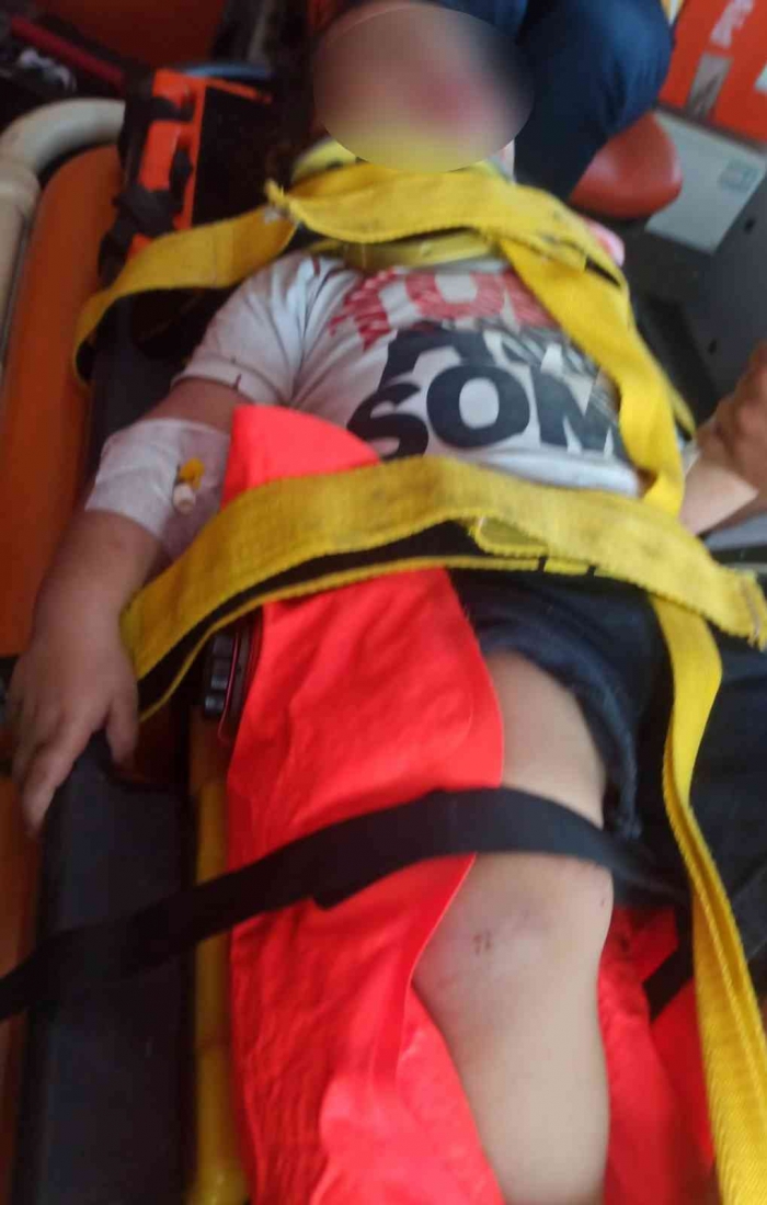 Adıyaman’da damdan düşen çocuk hastanelik oldu