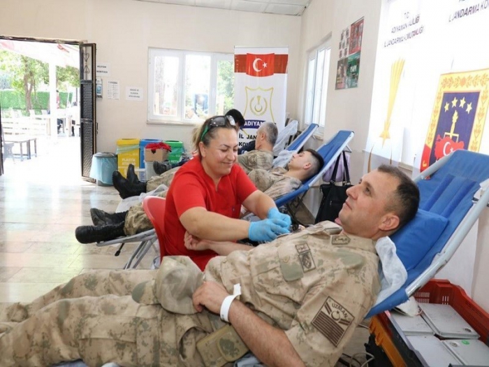 Adıyaman´da jandarmadan kan bağışı