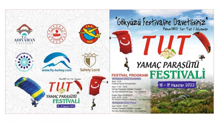 Tut´ta Yamaç Paraşütü Festivali düzenlenecek