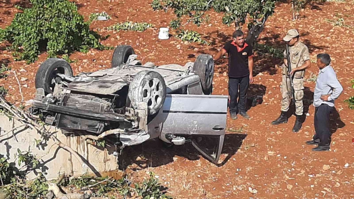 Adıyaman’da otomobil devrildi 4 yaralı
