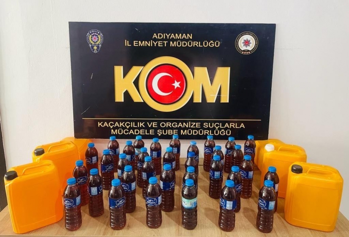 Adıyaman´da kaçak alkol ele geçirildi