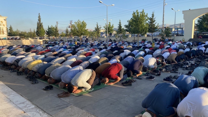 Adıyaman´da bayram namazı eda edildi
