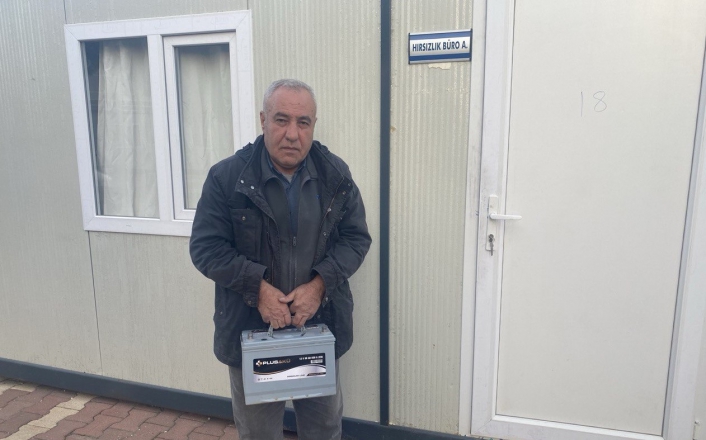 Adıyaman’da akü hırsızları yakalandı
