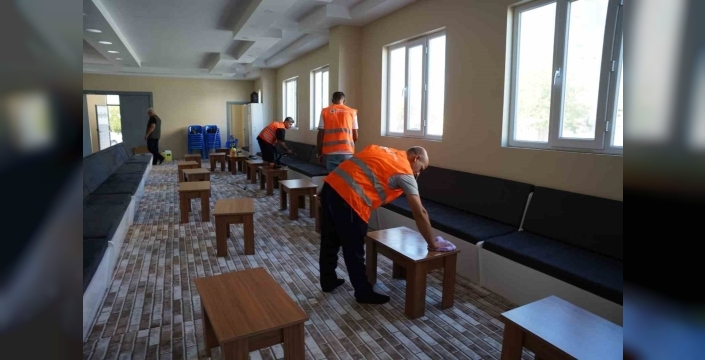 Kahta’daki taziye evlerinde kapsamlı temizlik çalışması başlatıldı