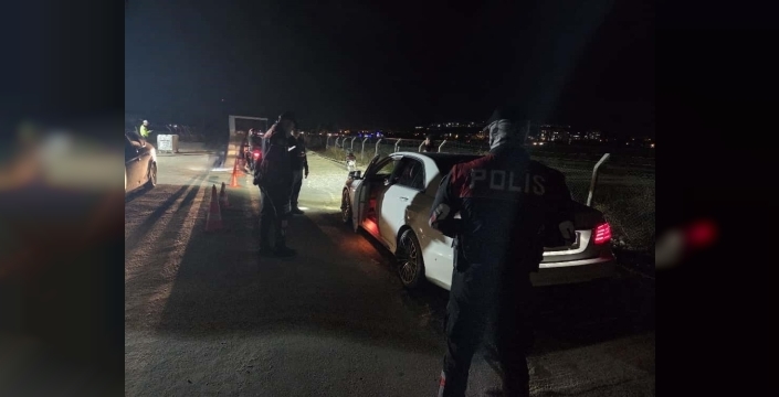 Konteyner kentlerde asayiş uygulaması yapıldı