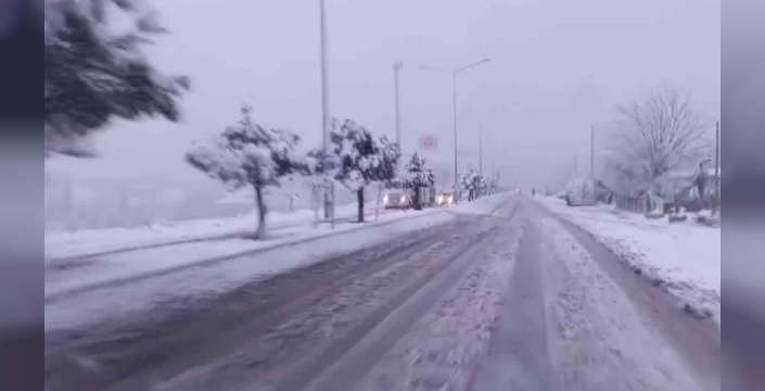 Gölbaşı ilçesinde yoğun kar yağışı