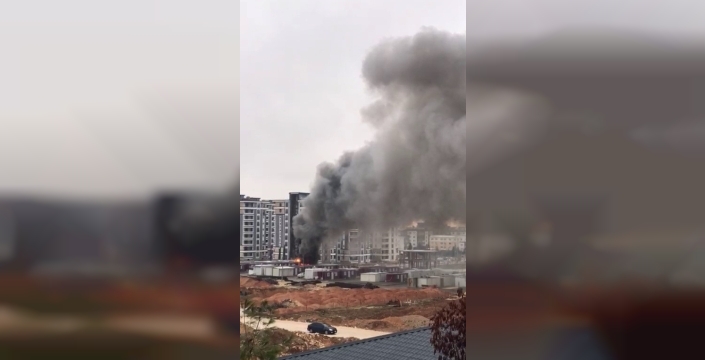 Konteyner kentte korkutan yangın