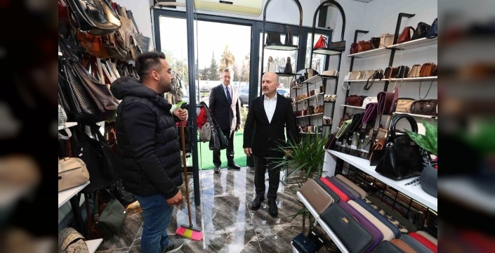 Vali Varol’dan rezerv alanda faaliyet gösteren esnafa bayram ziyaret