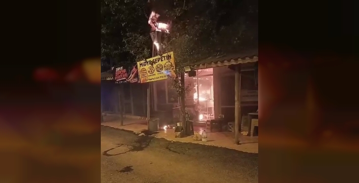 İş yerinde korkutan yangın