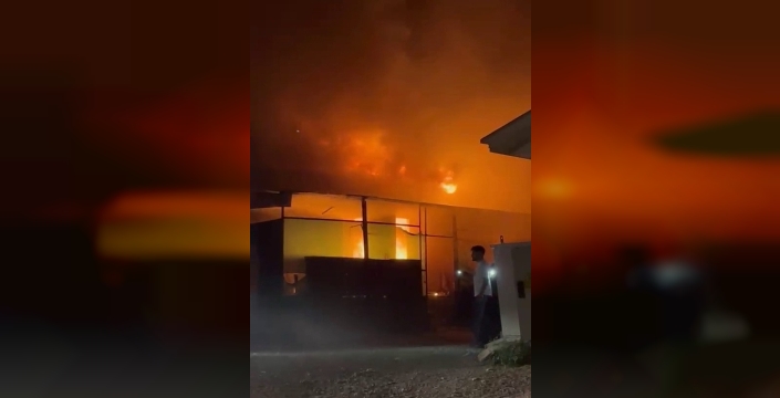 Prefabrik evlerde korkutan yangın
