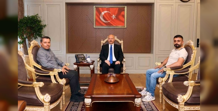 Vali Abdullah Küçük’e basın mensuplarından ziyaret