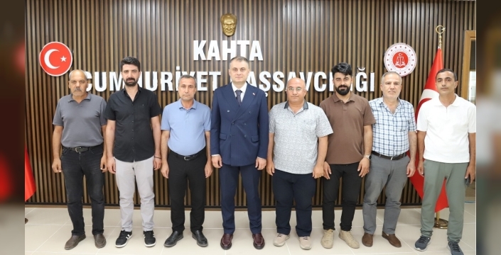 Kahta Gazeteciler ve Yazarlar Cemiyeti’nden Cumhuriyet Başsavcısı Atalay’a hayırlı olsun ziyareti