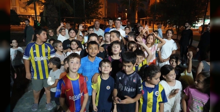 Çocukların futbol sahası hayali gerçek oldu