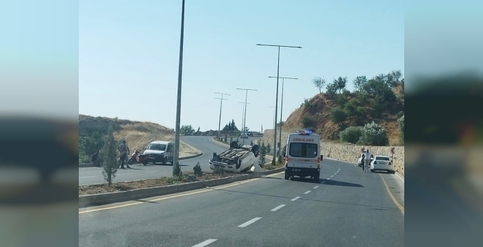 Otomobil takla attı: 1 yaralı