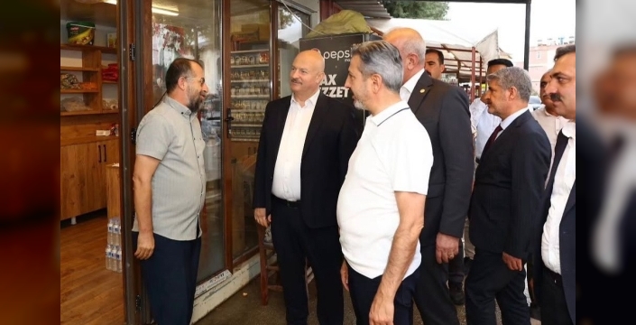 Vali Küçük, Besni’de esnafın talep ve önerilerini dinledi