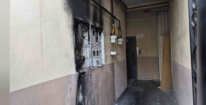 Elektrik panosunda çıkan yangın korkuttu