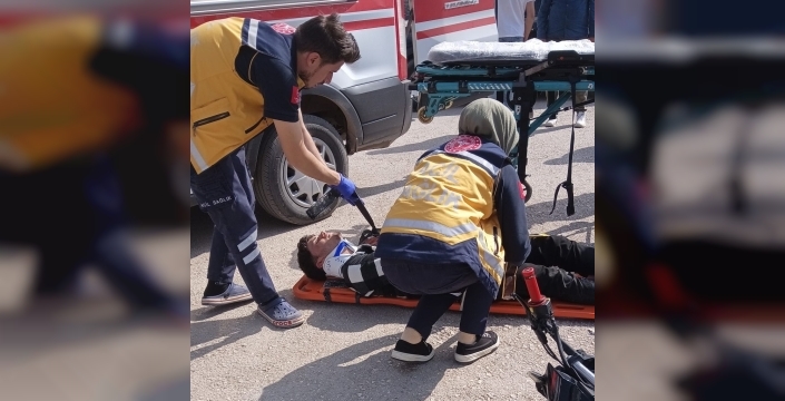 Gölbaşı’nda iki otomobil çarpıştı: 1 yaralı